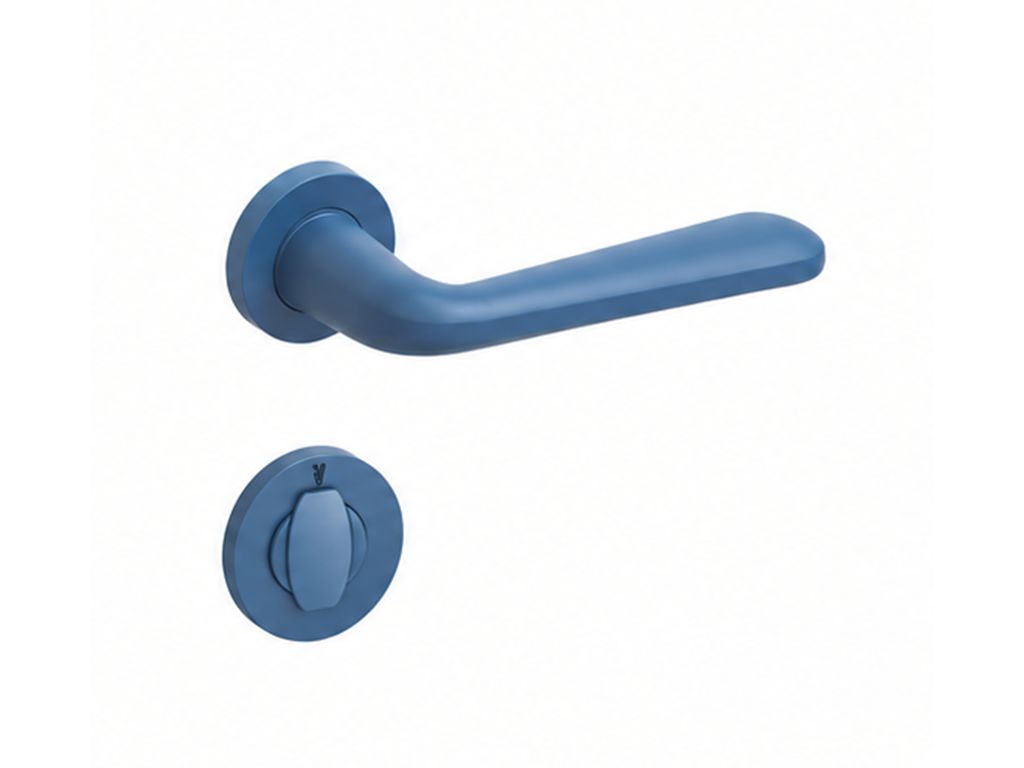verum_maniglia_snapp_plastica_ricliclata_nottolino _blu.jpg Maniglia Snapp Plastica Ricliclata Rosetta Tonda d.45x5h Nottolino WC 77-Blu Verum - immagine 1